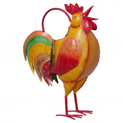 Rooster Iron Watering Can Assorted Colours